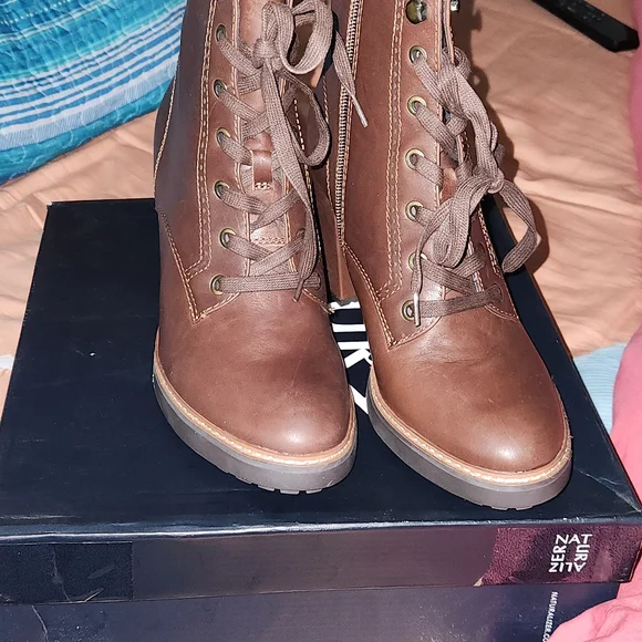 2x Brand New Never Worn.. Naturalizer Callie Leather Boots Wmns 8.5 - Picture 12 of 17